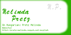 melinda pretz business card